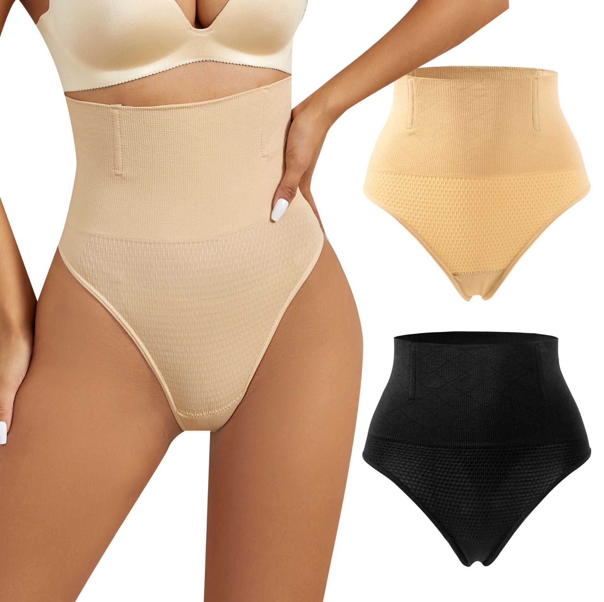 High Waist Shaping Butt Lift Thong Underwear