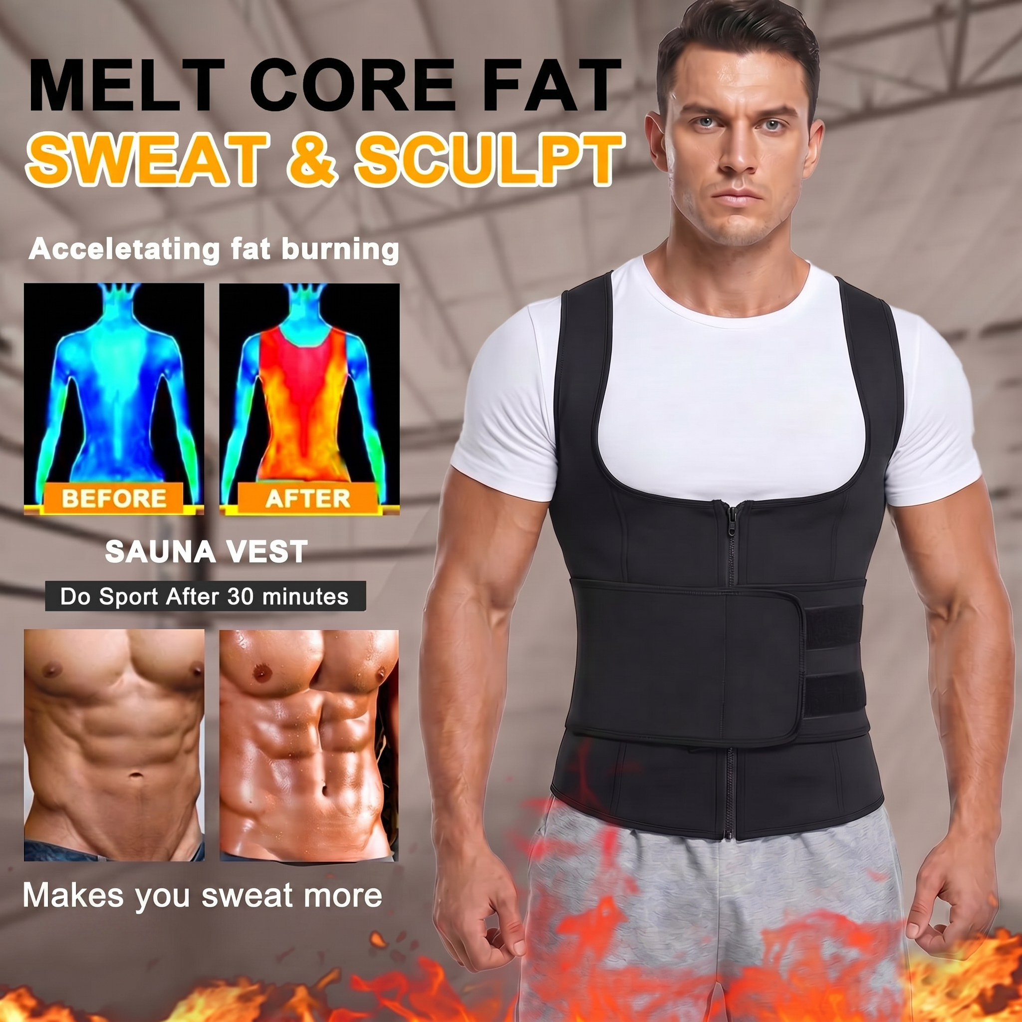 Compression Sauna SlimFit Homme
